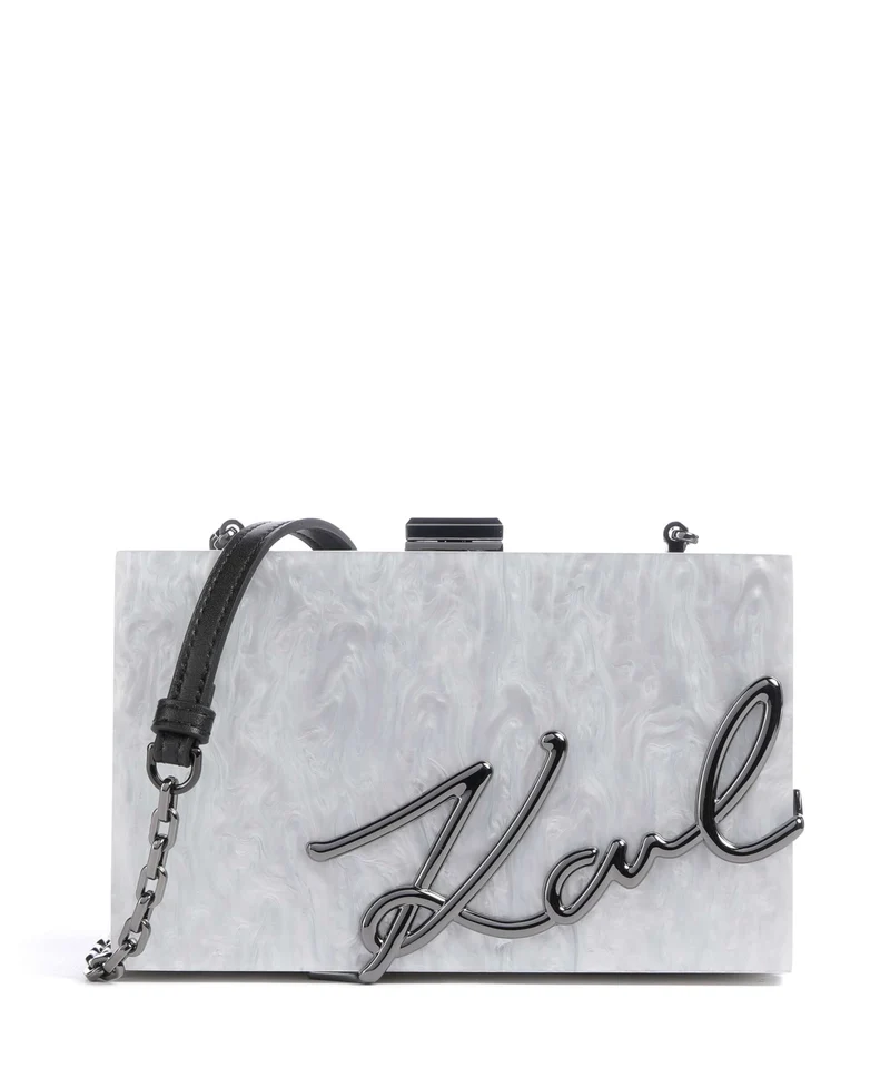 Karl Lagerfeld K/Soiree Umhängetasche off white