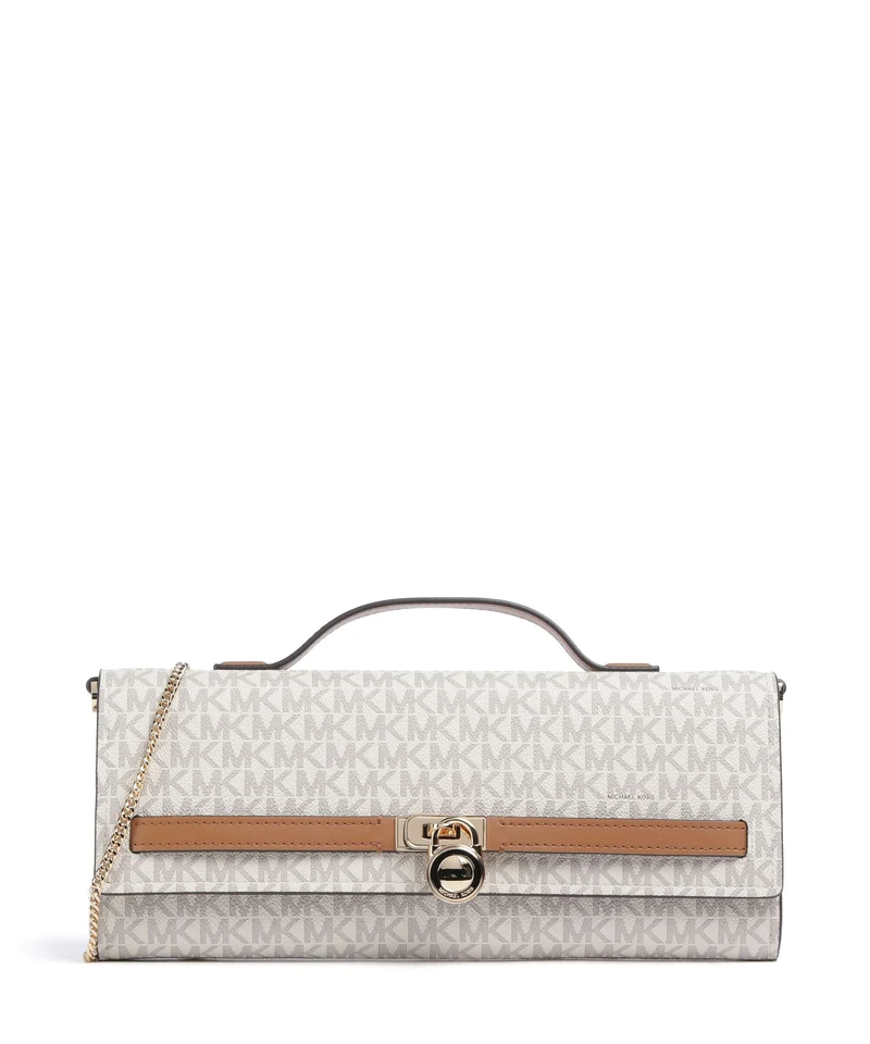 Michael Kors Hamilton Moderne Medium Schultertasche vanilla/acorn