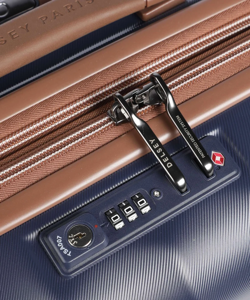 Delsey Paris Carrousel 2 Slim 4-Rollen Trolley blue