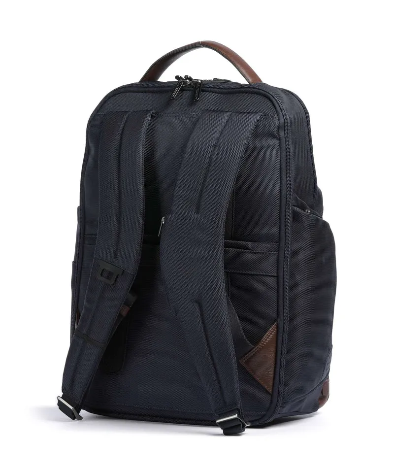 Piquadro Brief 2 Laptop-Rucksack blue/cognac