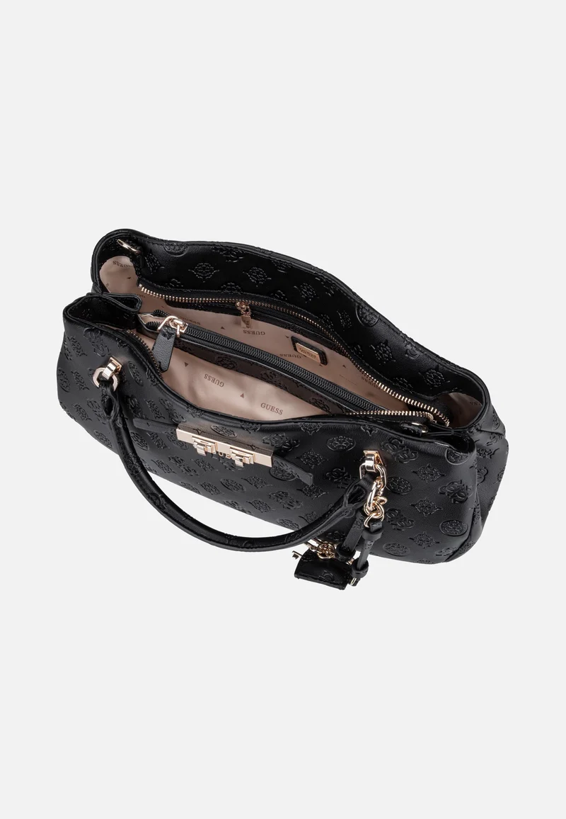 Carmella 3 Comp 25050 Black Logo - Henkeltasche
