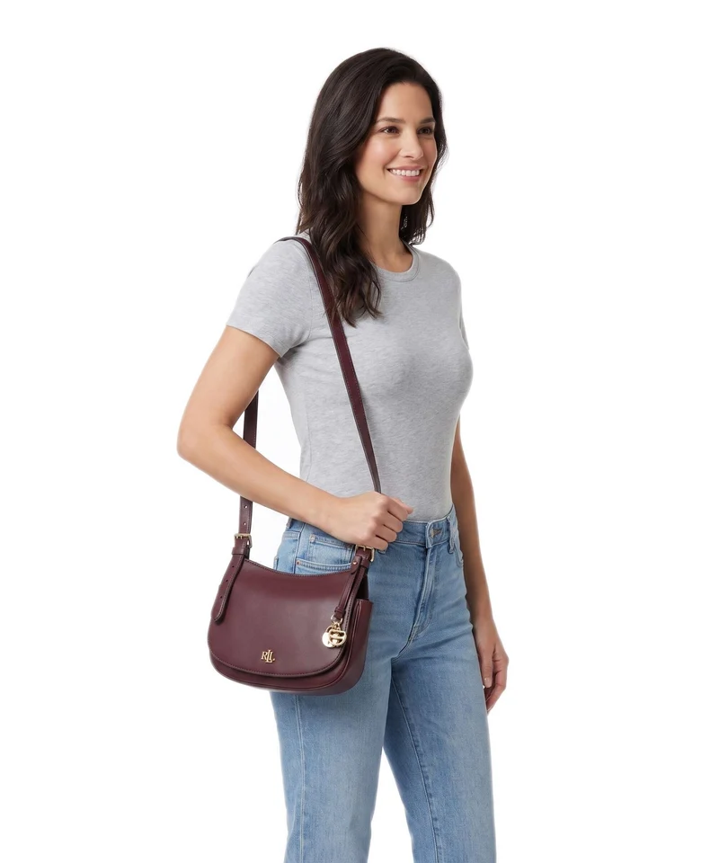 Lauren Ralph Lauren Marcy Medium Umhängetasche dark garnet