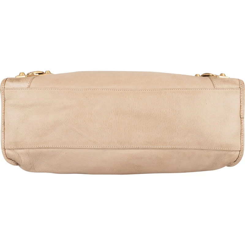 Balenciaga Beige Leather City Handbag