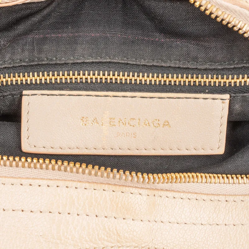 Balenciaga Beige Leather City Handbag
