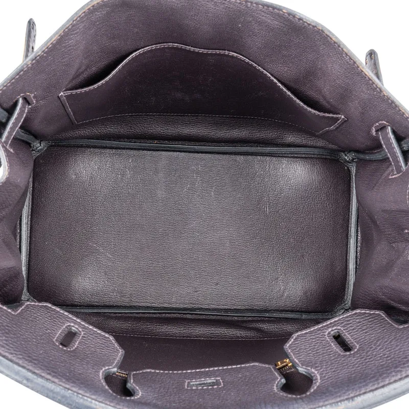 Hermès Prunoir Deep Blue Togo Leather Birkin 30 Handbag