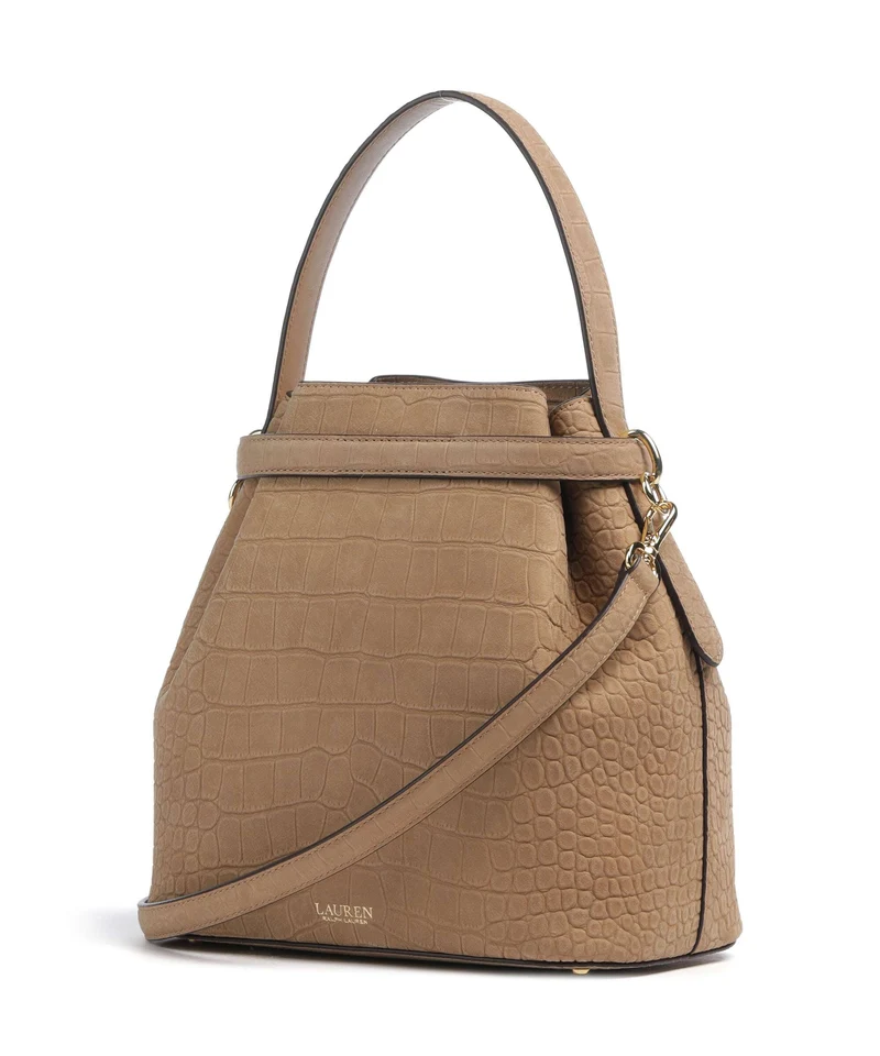 Lauren Ralph Lauren Blaike Medium Bucket Handtasche camel