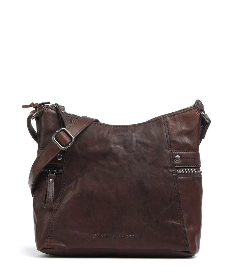 Spikes & Sparrow Bronco Georgia Umhängetasche dark brown