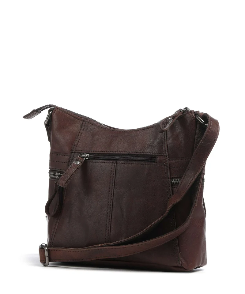 Spikes & Sparrow Bronco Georgia Umhängetasche dark brown