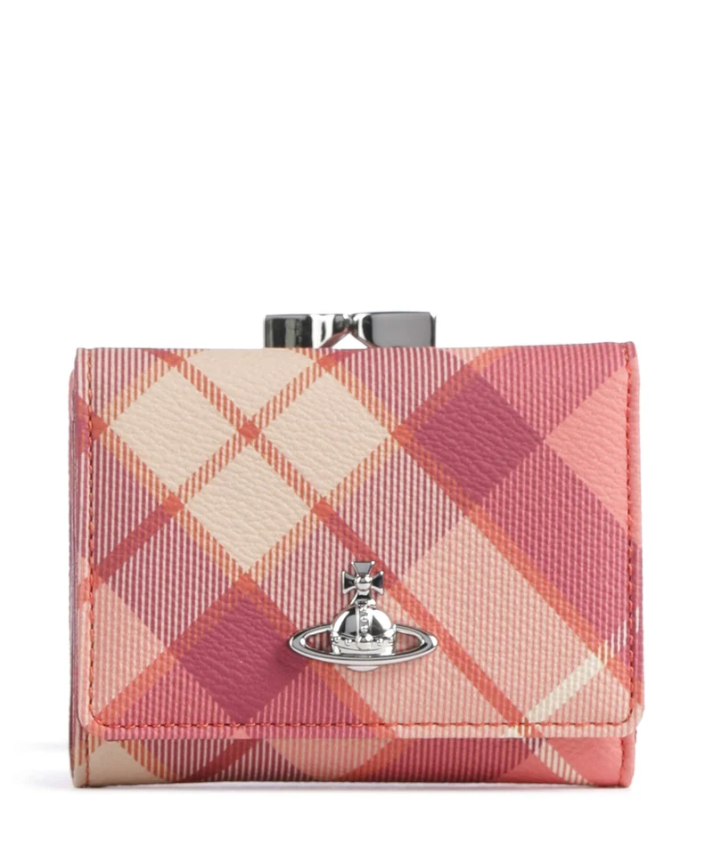 Vivienne Westwood Frame Buccia D'Arancia Small Geldbörse fraser pink