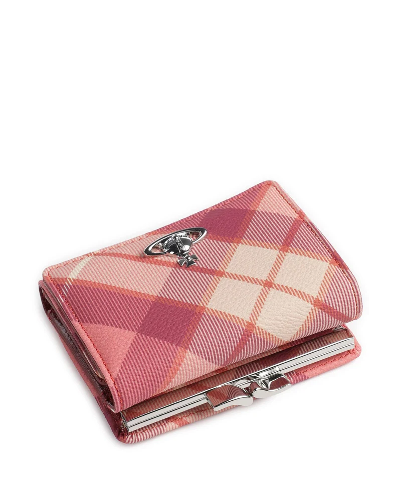 Vivienne Westwood Frame Buccia D'Arancia Small Geldbörse fraser pink