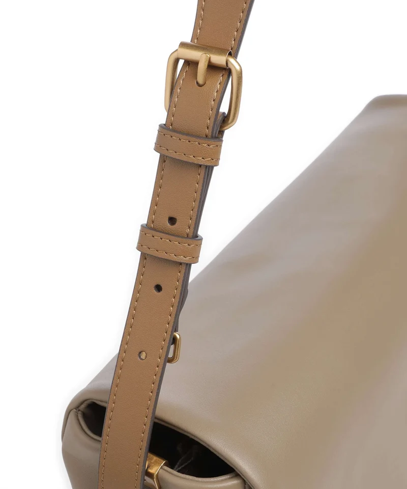 Pinko Click Soft Horizontal Schultertasche marrone/caramella/antique gold