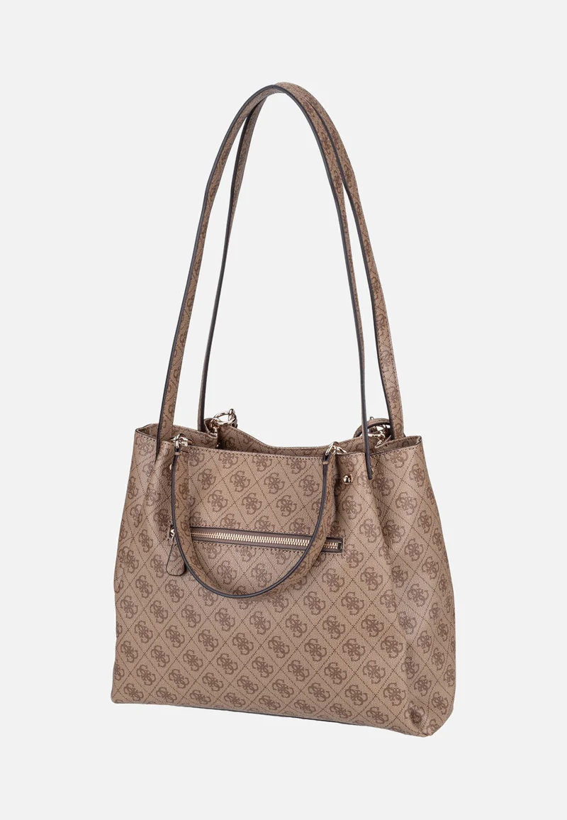Lorella Logo Girlfriend 84230 Latte Logo - Tote Bag