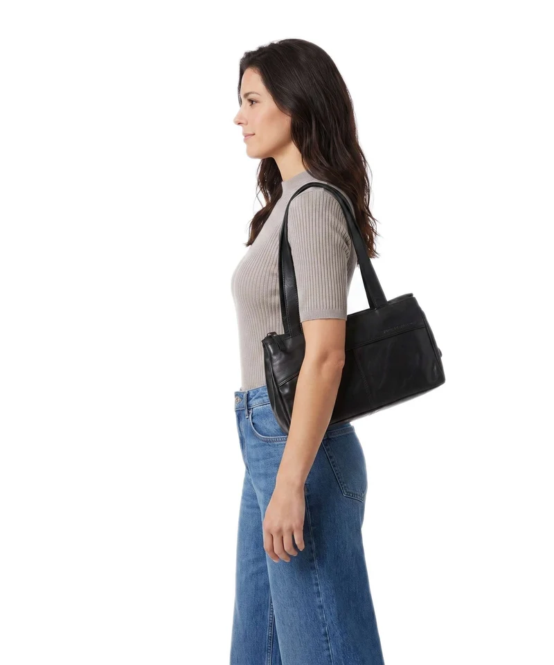 Spikes & Sparrow Bronco Alicia Schultertasche black