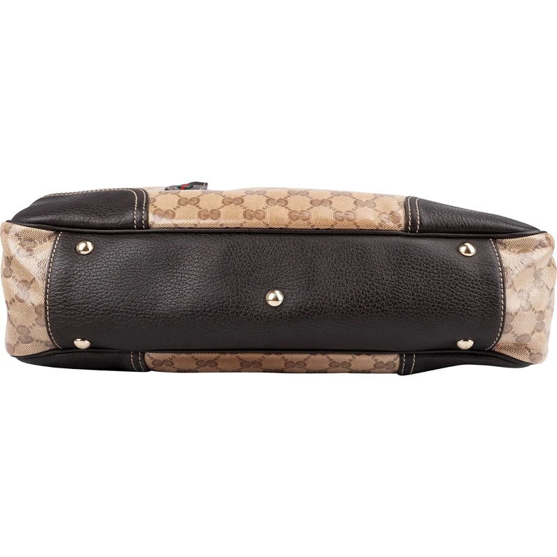 Gucci Monogram GG Coated Canvas New Britt Shoulder Bag