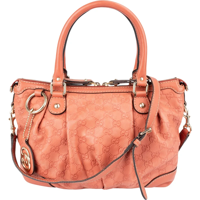 Gucci Pink Guccissima Leather Sukey Handbag