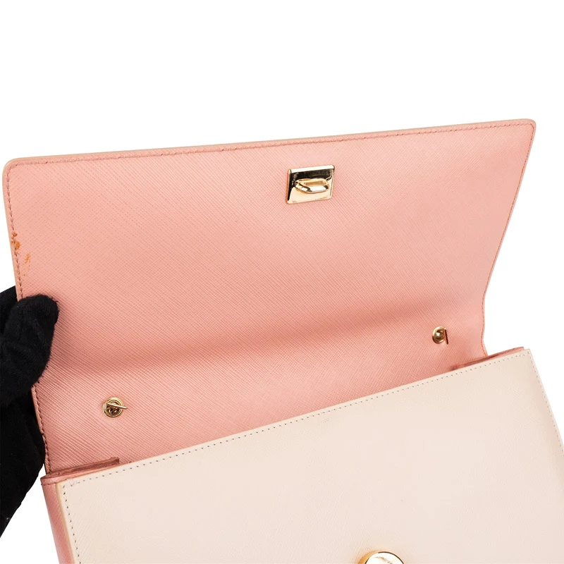 Salvatore Ferragamo Saffiano Leather Vara Bow Flap Crossbody Bag