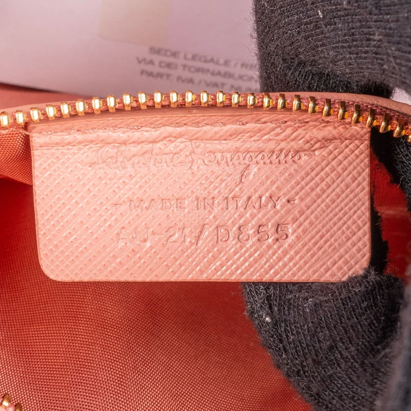 Salvatore Ferragamo Saffiano Leather Vara Bow Flap Crossbody Bag