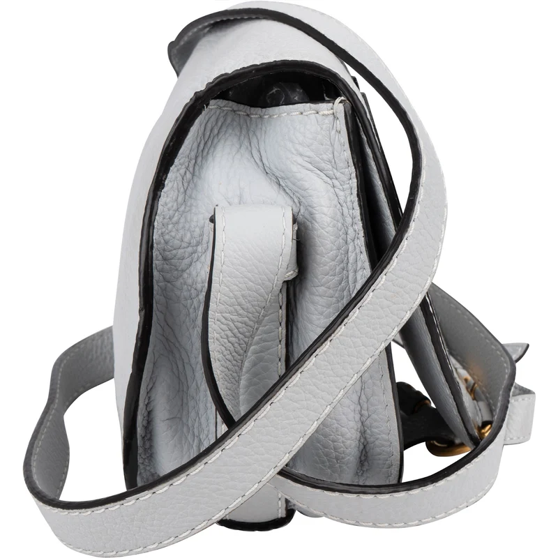 Chloé Grained Calfskin Marcie Small Saddle Crossbody Bag