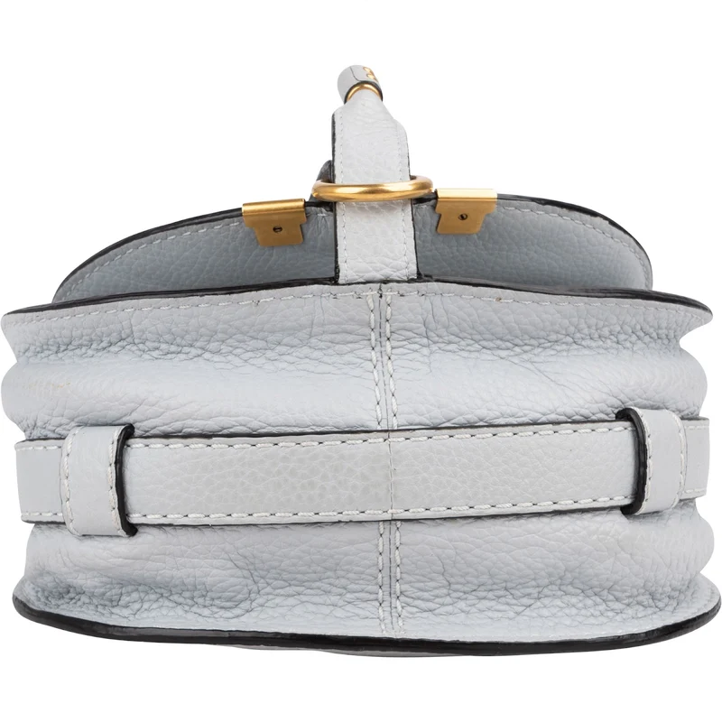 Chloé Grained Calfskin Marcie Small Saddle Crossbody Bag