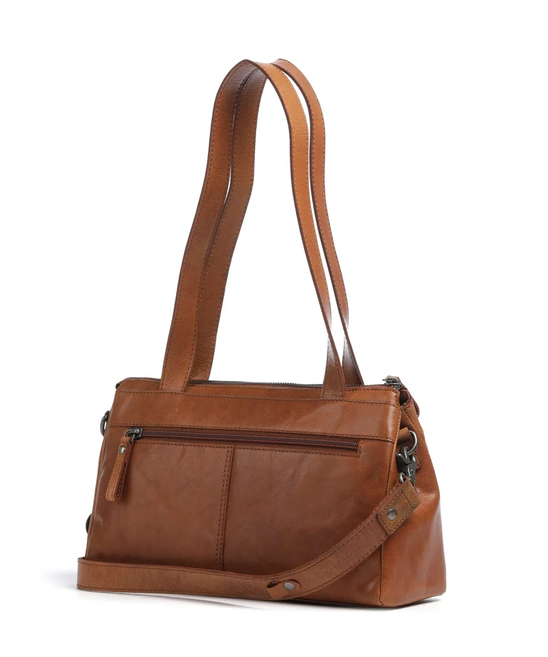 Spikes & Sparrow Bronco Alicia Schultertasche brandy