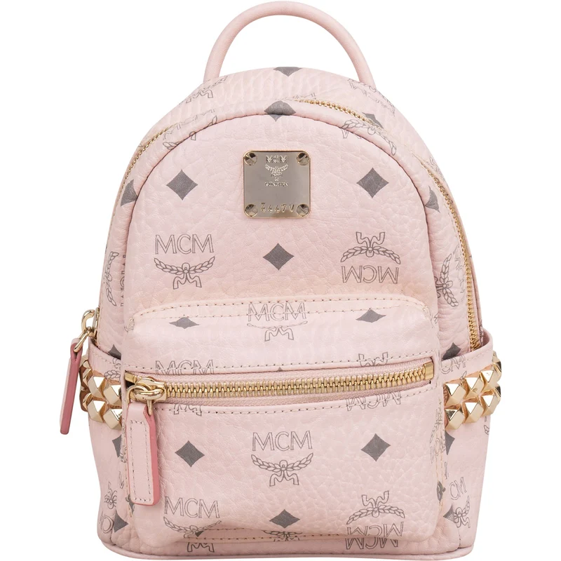 MCM Monogram Visetos Stark Bebe Mini Backpack