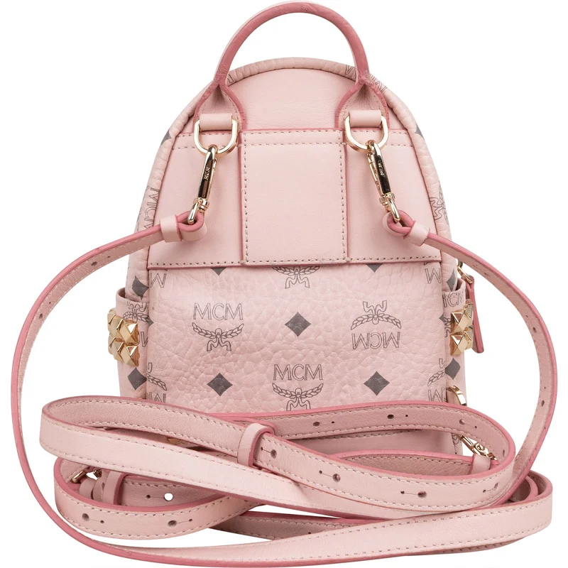 MCM Monogram Visetos Stark Bebe Mini Backpack