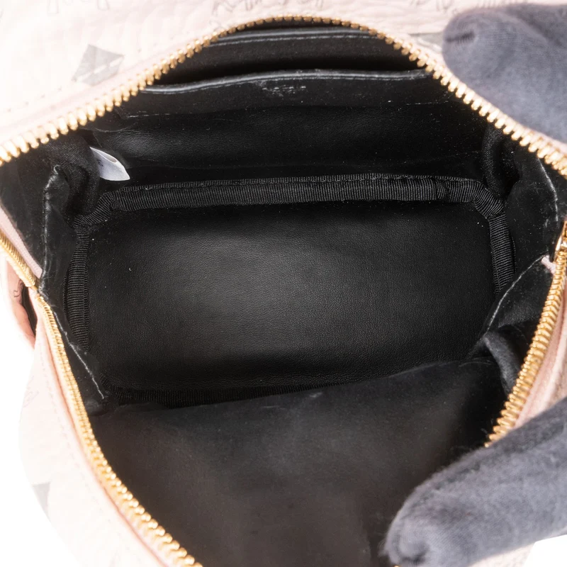 MCM Monogram Visetos Stark Bebe Mini Backpack