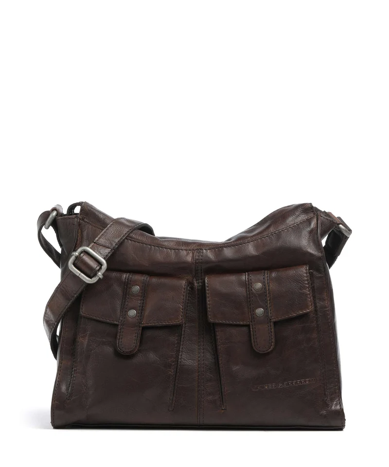 Spikes & Sparrow Apache Samara Beuteltasche dark brown