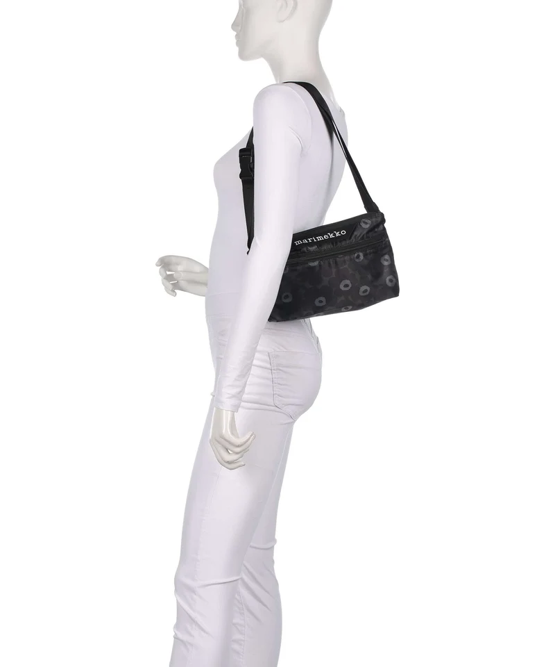 Marimekko Neat Unikko S Schultertasche black/dark grey