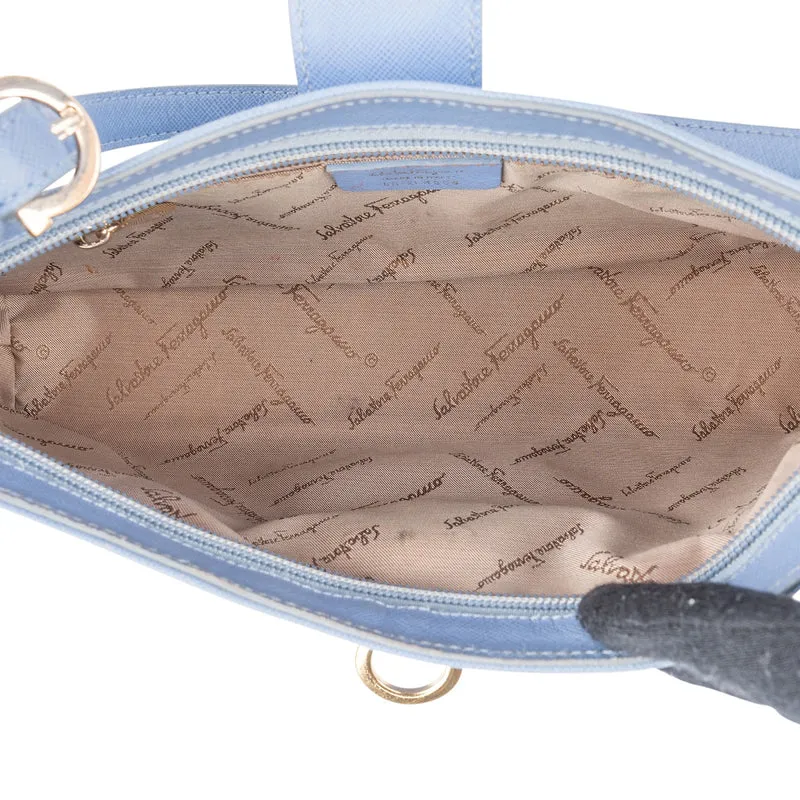Salvatore Ferragamo Saffiano Leather Gancini Shoulder Bag