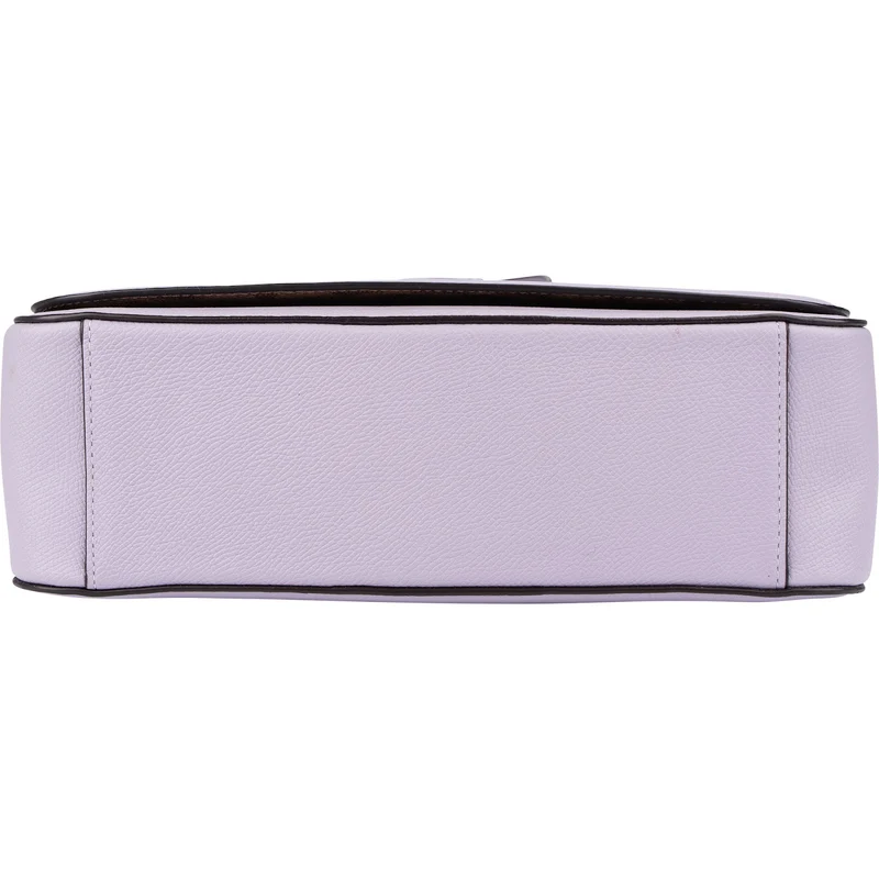 Coach Soft Purple Grained Calfskin Messenger Crossbody Bag