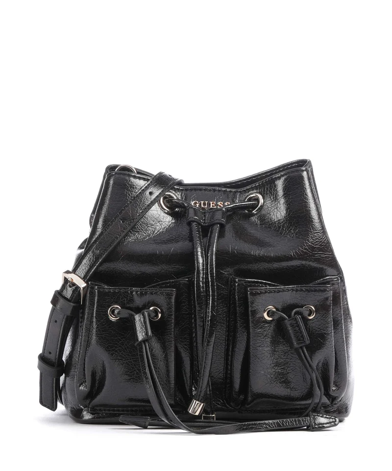Guess Theodora Bucket Handtasche black