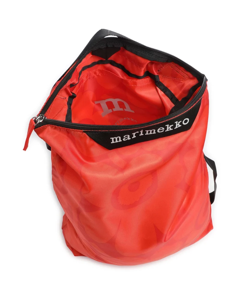 Marimekko Neat Unikko M Beuteltasche red