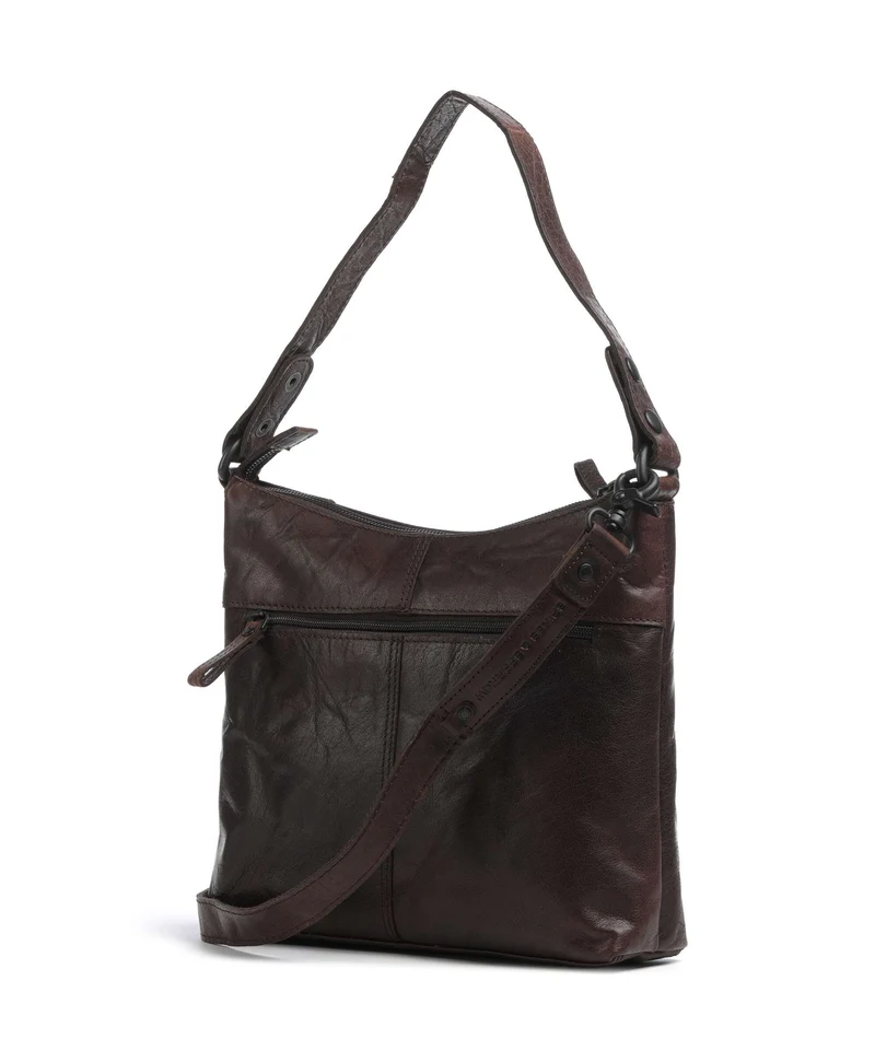 Spikes & Sparrow Bronco Delphie Beuteltasche dark brown
