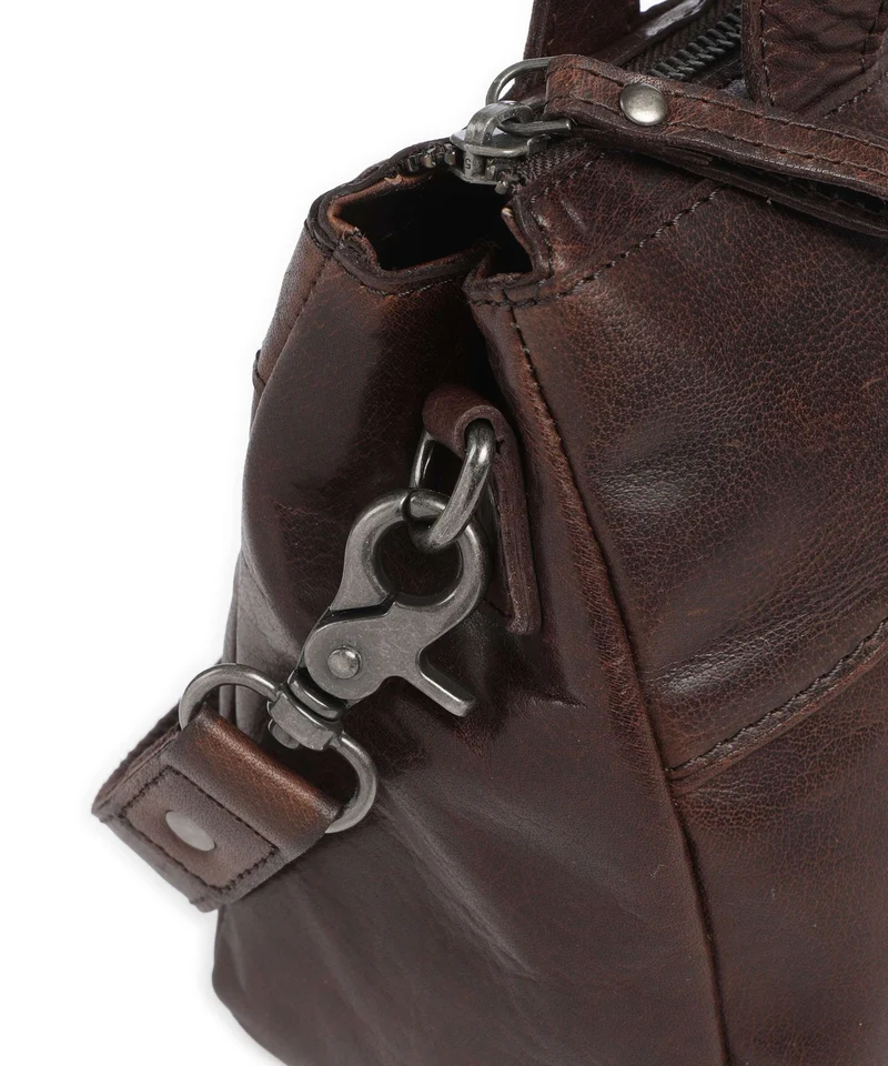 Spikes & Sparrow Bronco Alicia Schultertasche dark brown