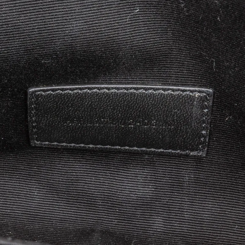 Saint Laurent Grain de Poudre Leather Clutch