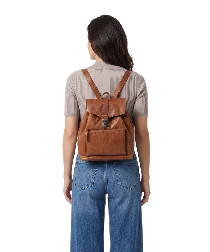 Spikes & Sparrow Bronco Tamara Rucksack brandy
