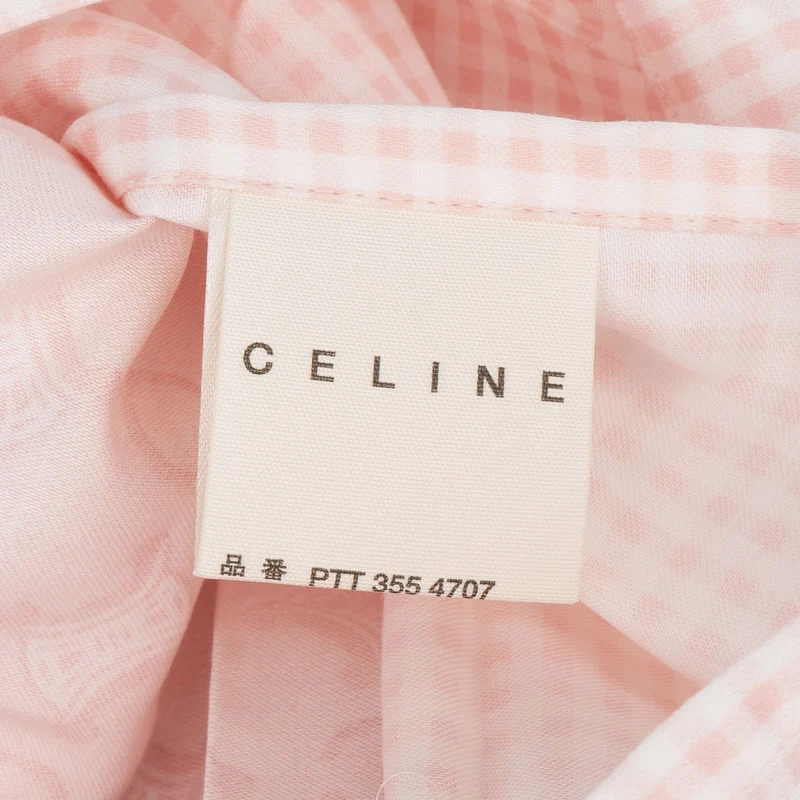 Celine Pink Triomphe Monogram Pillow Case