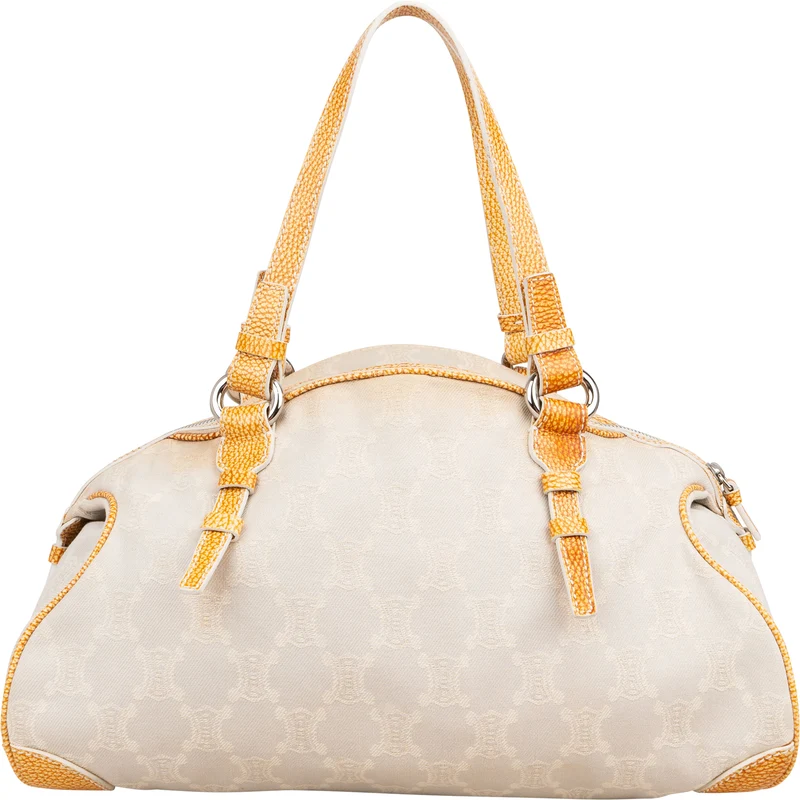 Céline Macadam Canvas Boston Bag Handbag