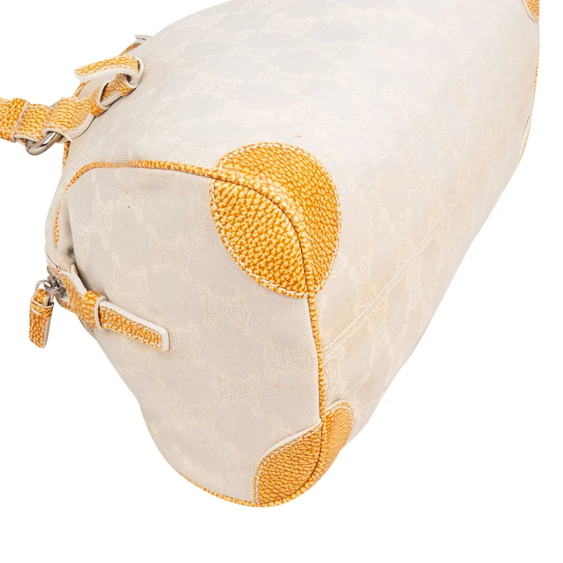 Céline Macadam Canvas Boston Bag Handbag