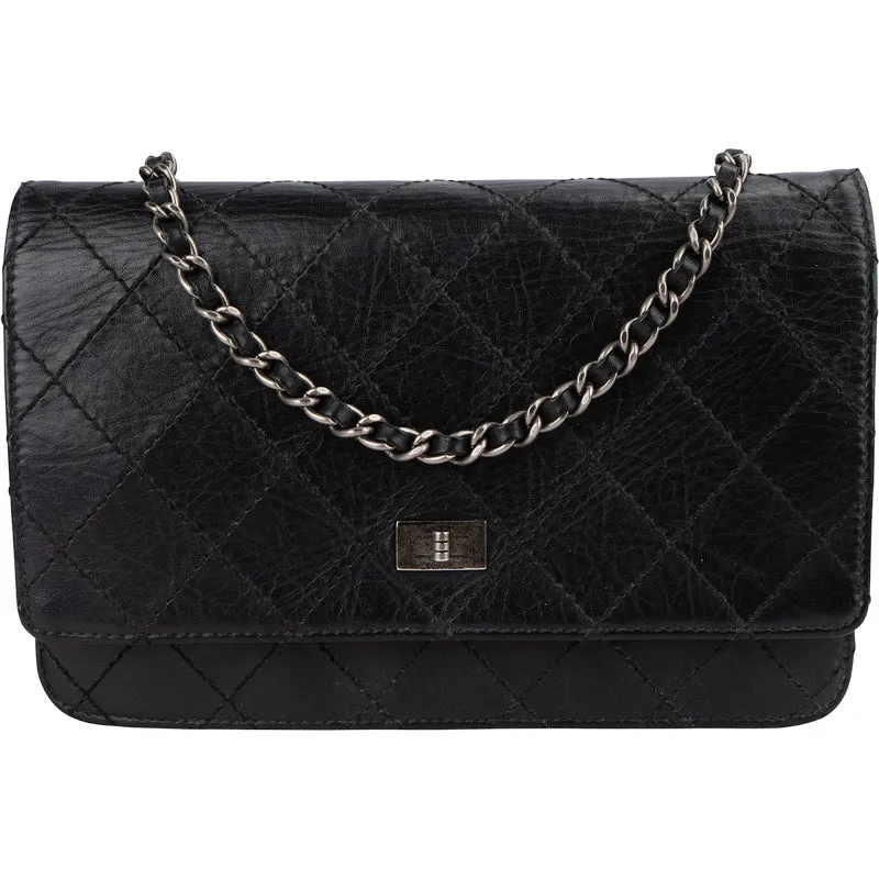 Chanel Stitching Calfskin Reissue 2.55 Wallet on Chain Crossbody Bag