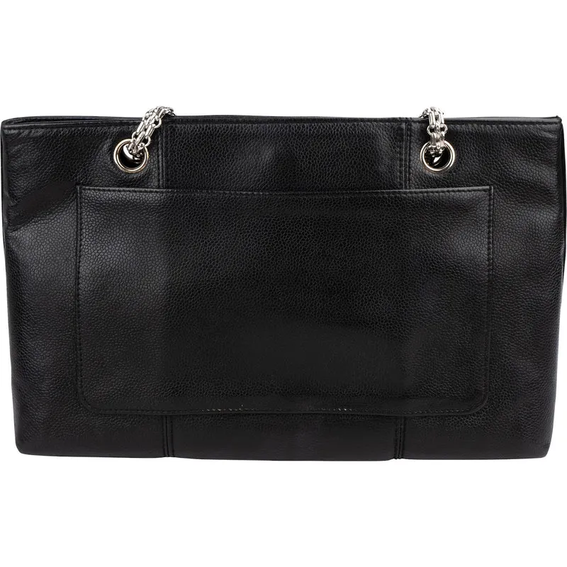 Chanel Caviar Leather Bijoux Chain Tote Shoulder Crossbody Bag