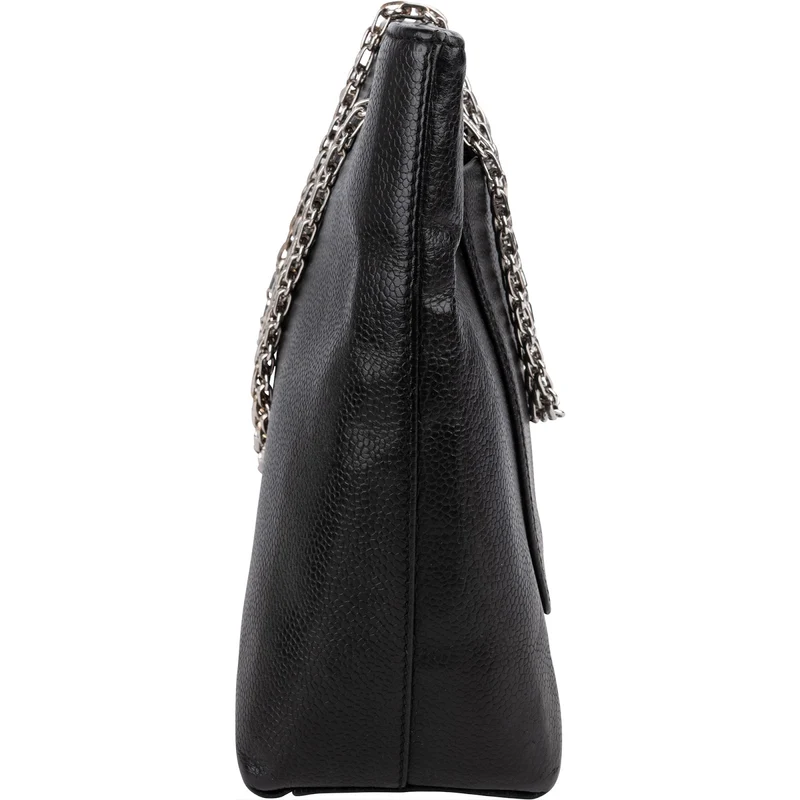 Chanel Caviar Leather Bijoux Chain Tote Shoulder Crossbody Bag