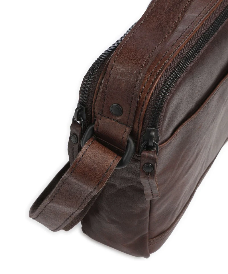 Spikes & Sparrow Bronco Randell Umhängetasche dark brown