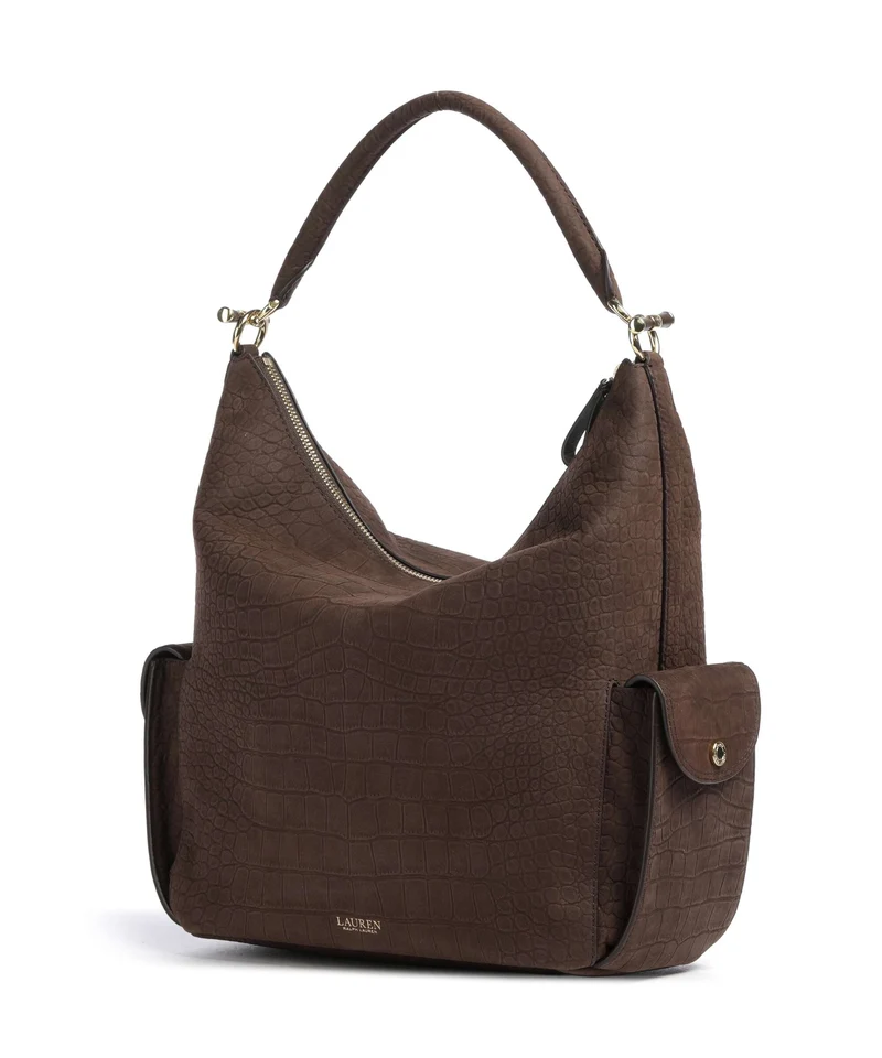 Lauren Ralph Lauren Blaike Large Beuteltasche chestnut brown