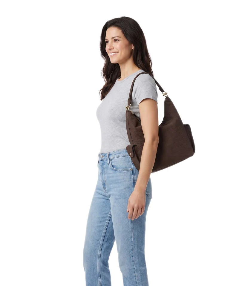 Lauren Ralph Lauren Blaike Large Beuteltasche chestnut brown