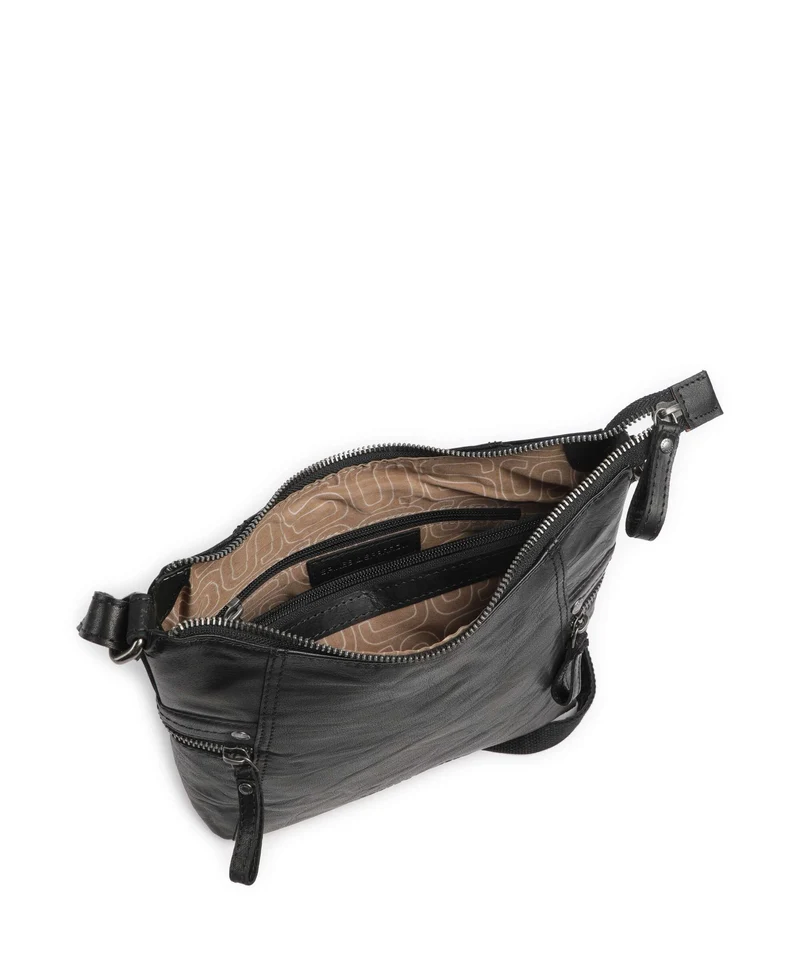 Spikes & Sparrow Bronco Georgia Umhängetasche black