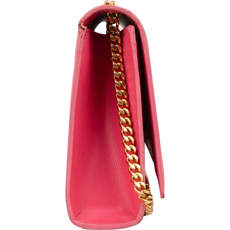 Saint Laurent Grain De Poudre Leather Kate Chain Crossbody Bag