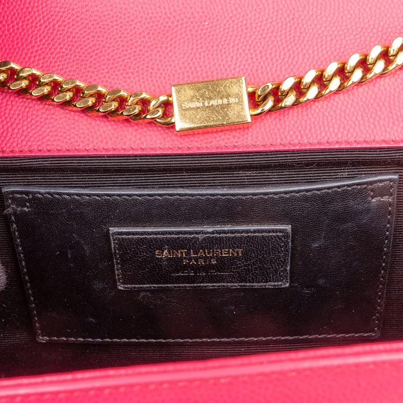 Saint Laurent Grain De Poudre Leather Kate Chain Crossbody Bag