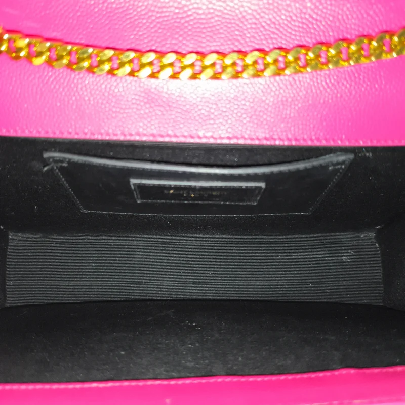 Saint Laurent Grain De Poudre Leather Kate Chain Crossbody Bag